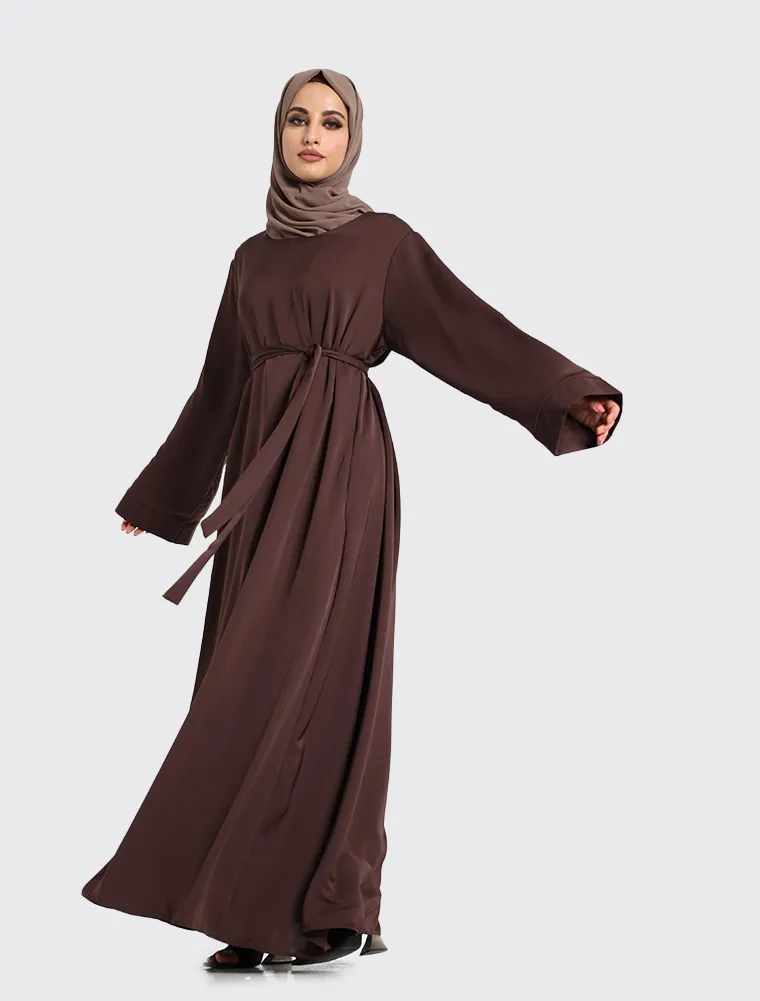 Chocolate Plain Abaya